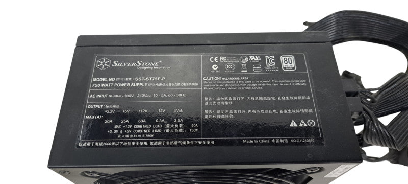 SilverStone SST-ST75F-P 750W 80 Plus Silver Modular Power Supply