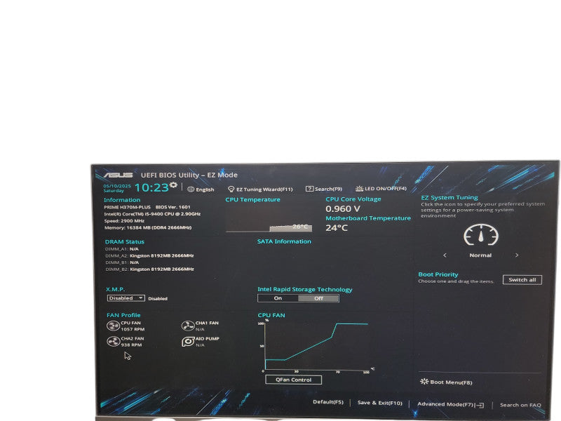 Custom PC PRIME H370M-PLUS i5 - 9400 @ 2.90GHz 16GB DDR4 Ram θ