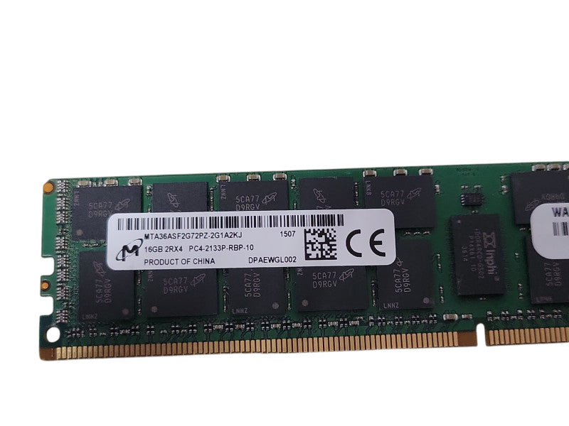 Micron 16GB 2Rx4 PC4-2133P R DDR4-17000 ECC REG Registered Server Memory Q_