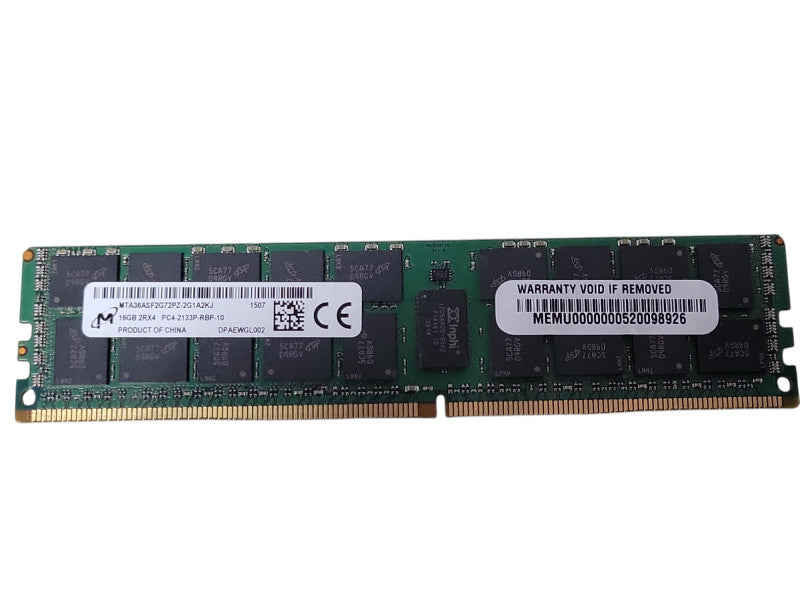 Micron 16GB 2Rx4 PC4-2133P R DDR4-17000 ECC REG Registered Server Memory Q_