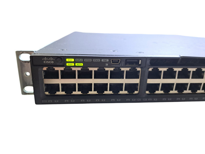 Cisco WS-C3650-48PS-E V02 | 48-Port Gigabit PoE+ Switch w/ 4x 1G SFP