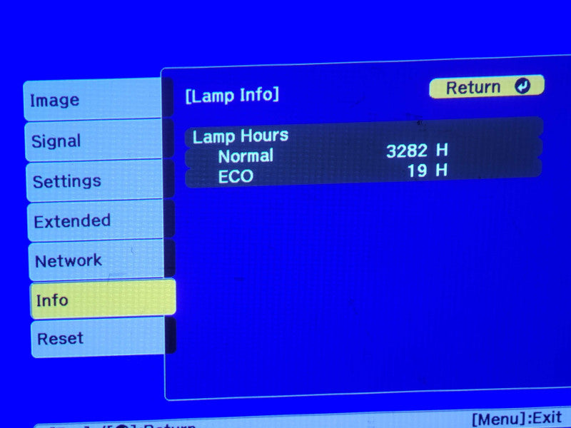 Epson PowerLite 5535U WUXGA 5500 Lumen Projector w/ 3282 Hours, No Remote _