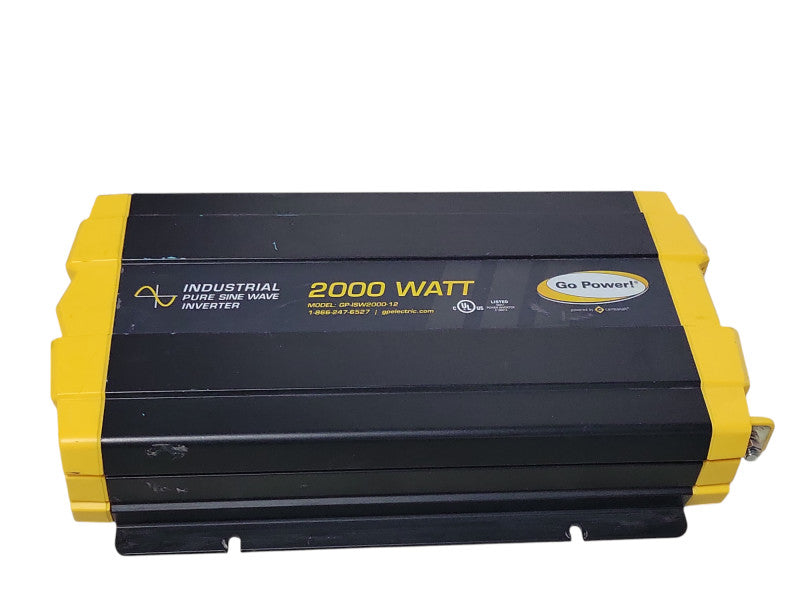 Go Power Pure Sine Wave inverter GP-ISW2000-12, Powers on, READ _