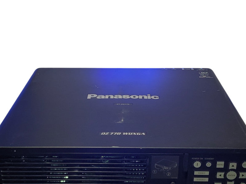 Panasonic DLP Projector PT-DZ770UK, No Lens, No remote control, READ _