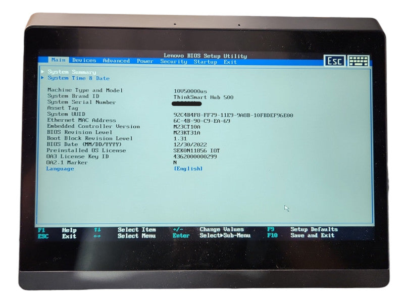 Lenovo ThinkSmart Hub 500, i5-7500T, 8GB DDR4, 128GB SSD, WiFi, 90W PSU