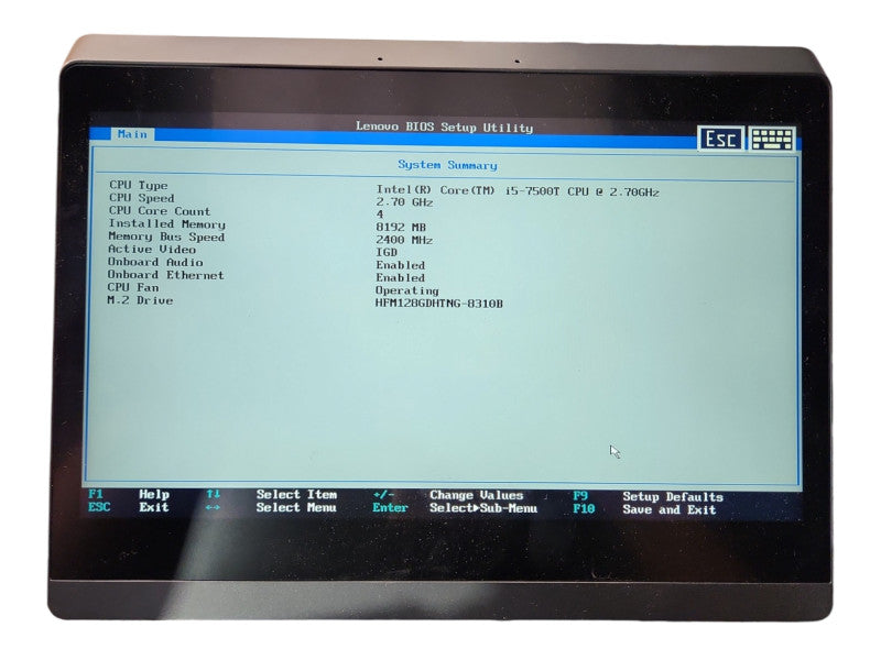Lenovo ThinkSmart Hub 500, i5-7500T, 8GB DDR4, 128GB SSD, WiFi, 90W PSU