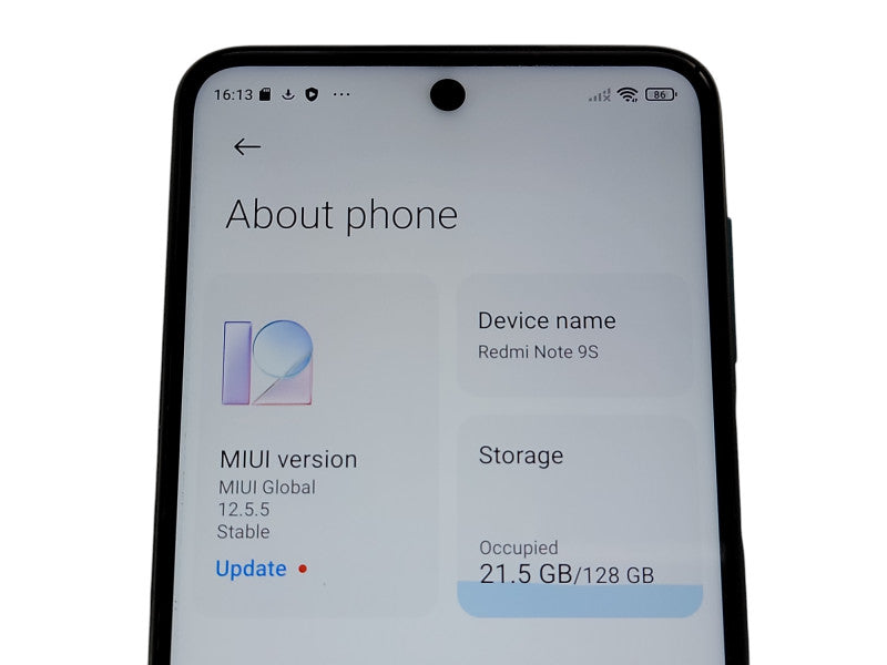 Huawei Redmi Note 9S - 128GB - Blue [M20003J6A1G] (