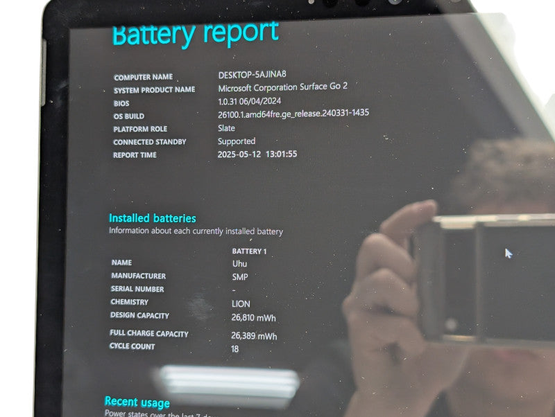 Surface Go 2 Intel m3-8100Y 8GB RAM 128GB Storage  - BudLap