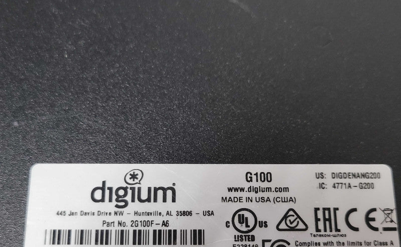Digium G100 VoIP Gateway 2G100F-A6, READ _