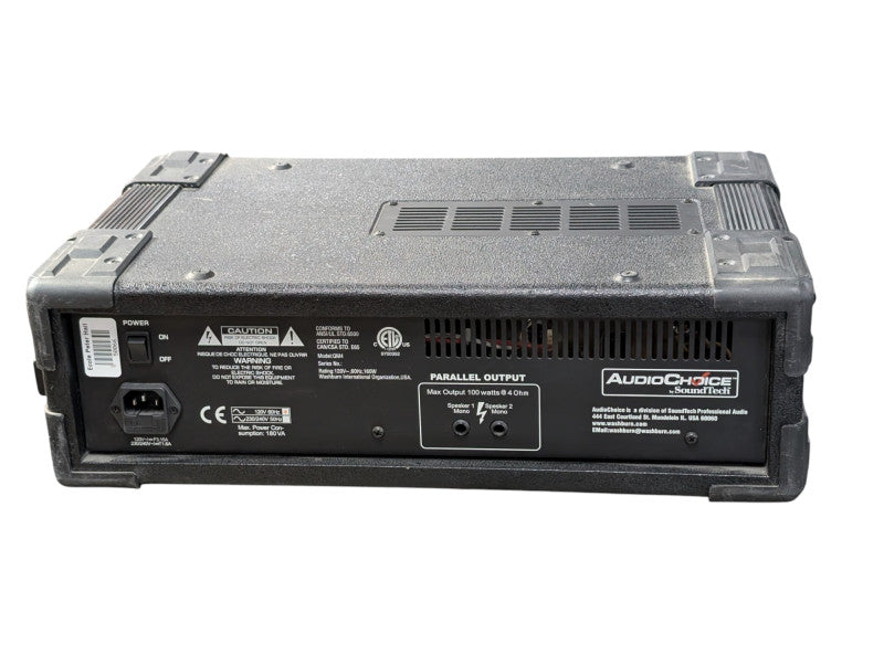 Audio Choice QM4 4 Channel Powered Mixer and Speakers -