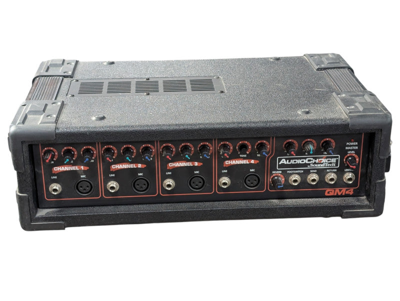 Audio Choice QM4 4 Channel Powered Mixer and Speakers -