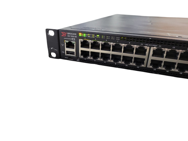Brocade ICX 7450-48 48x 1GbE RJ45 1U Switch !