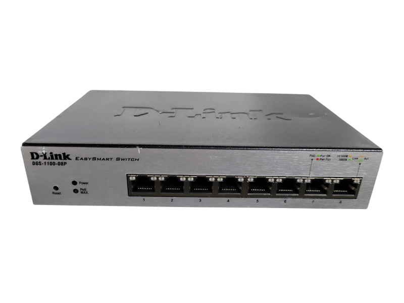 D-Link DGS (DGS-1100-08P) 8-Ports Ethernet Switch !