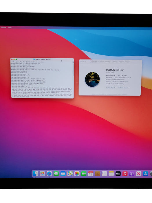 Apple iMac Retina 5K 27" Late 2015 i5-6500 Radeon R9 M380 16GB RAM 1TB HDD