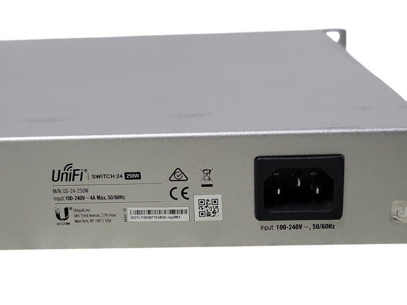 Ubiquiti Networks UniFi US-24-250W 24-Port Switch, READ _
