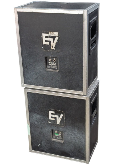 Pair of Vintage EV S12-2A 2-Way Stage Speaker System  -