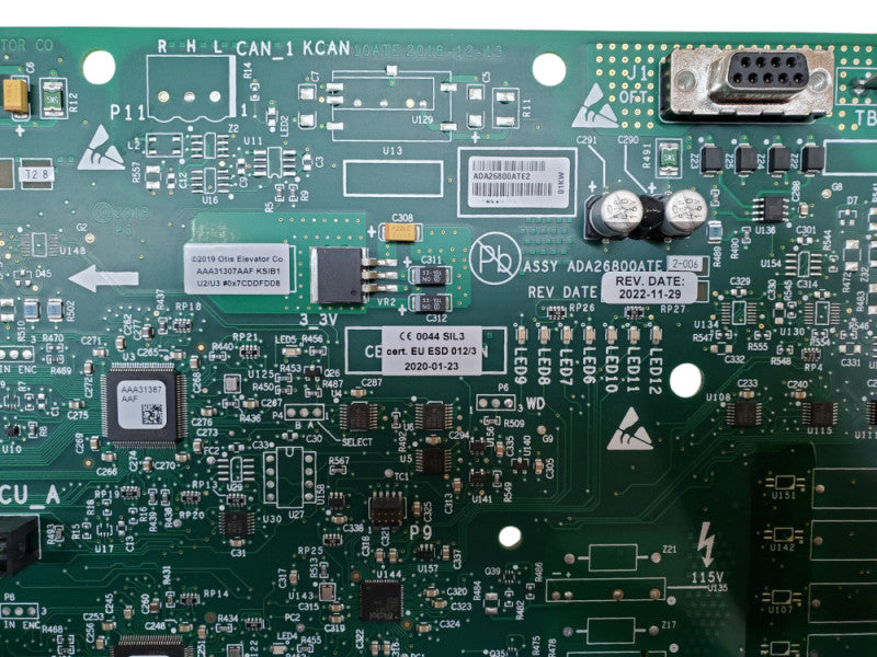 Otis ADA26800ATE2 Elevator E2 Control KIB1 Car Subsystem Interface Board *READ*