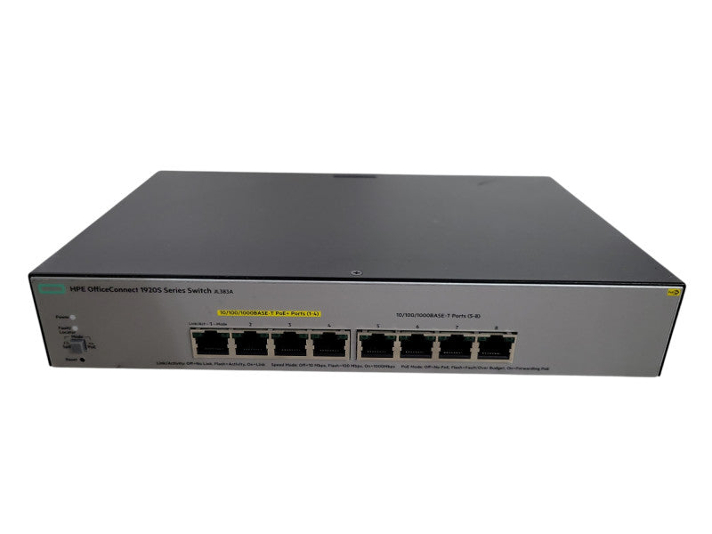 HPE OfficeConnect 1920S JL383A, 8-Port Gigabit 4-Port PoE+ Network Switch !