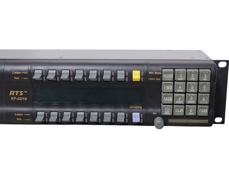 RTS KP-32/16 Telex 32-Key Intercom Panel, No POWER SUPPLY, READ _