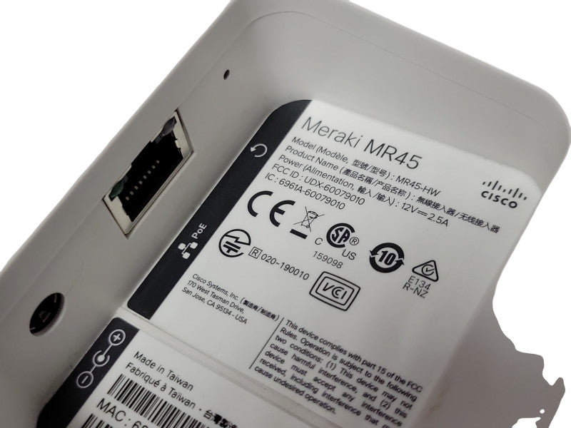 Cisco Meraki MR45-HW Cloud Managed Unclaimed Wireless Access Point _