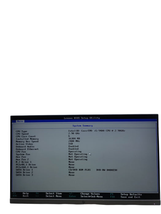 Lenovo ThinkCentre M720s SFF i5 - 9400 @ 2.90GHz 16GB DDR4 Ram θ