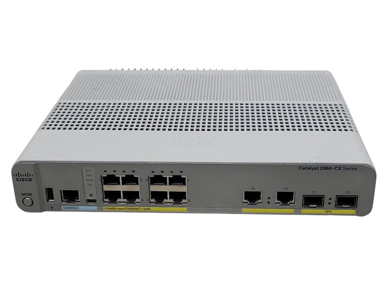 Cisco WS-C2960CX-8PC-L V03, 8-Port Gigabit Managed Silent Switch w/ 2x SFP _