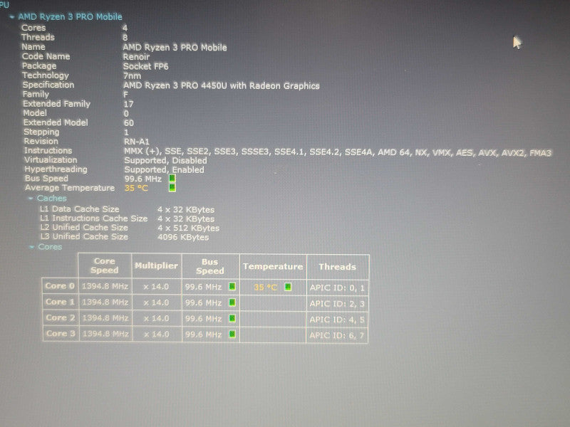 Lenovo ThinkPad L14 Ryzen 3 4450U 16GB RAM 256GB SSD READ β BudLap