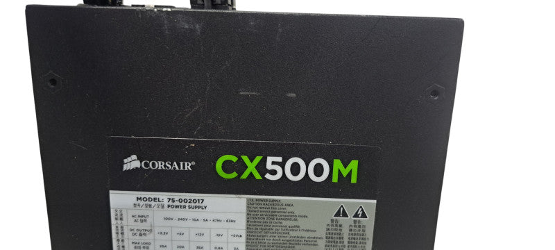 Corsair CX500M ATX 500W Power Supply Model 75-002017