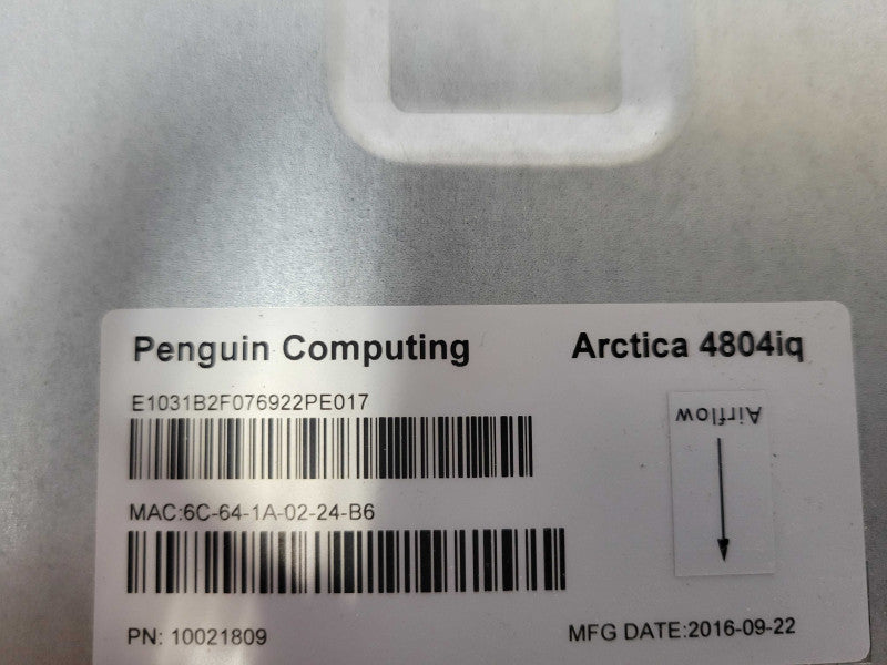 Penguin Computing Arctica 4804iq 48x port & 4x 1G/10G SFP+ and ONIE Switch _