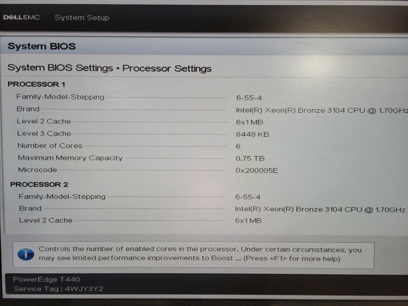 Dell EMC PE T440 2x Xeon Bronze 3104 @ 1.70Ghz 48GB H730P 2x PSU 8x 3.5" !