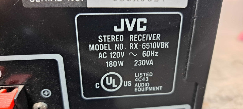 JVC RX-6510VBK Audio/Video Control Receiver