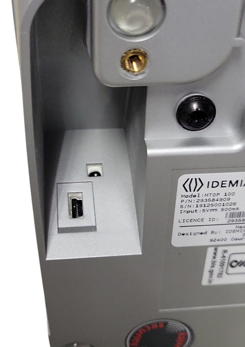 Morpho IDEMIA MTOP 100 293584909 biometric attendance, READ Q_