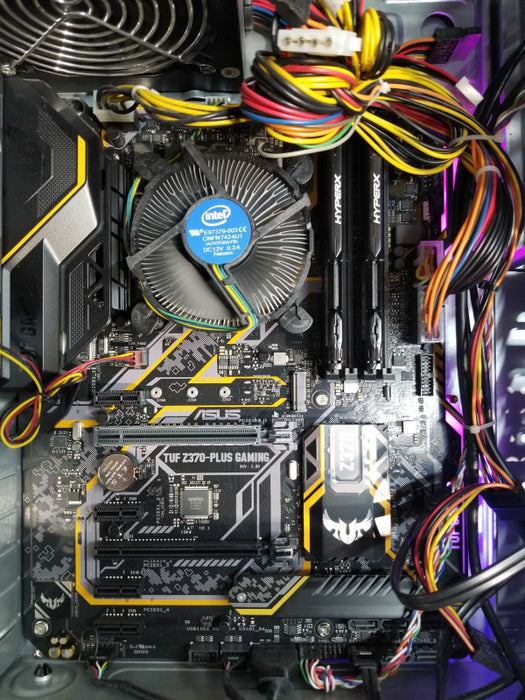 Custom PC,TUF Z370 Gaming, Intel i3-8100 CPU 3.60GHz -16GB RAM - NO HDD