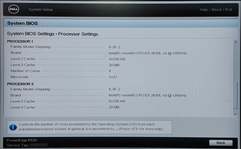 Dell PE R630 1U 8x2.5", 2x Xeon E5-2630L v3, 128GB DDR4, 2x 1.8TB SAS