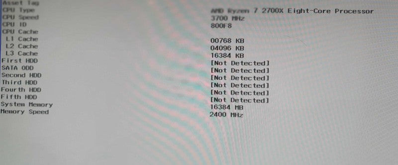 Dell Inspiron 5676 RGB Ryzen 7 2700X 16GB RAM - No HDD