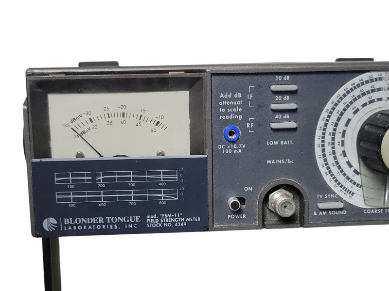 Blonder Tongue FSM-11 Field Strength Meter, READ _