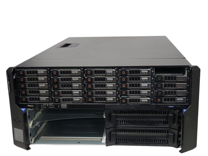 Dell PowerEdge VRTX Blade Enclosure Chassis w/ 24x 2.5" Caddies, 4x PSUs _