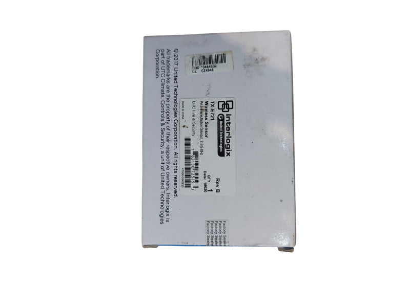 GE Interlogix Wireless Pet Immune Motion Detector TX-E721