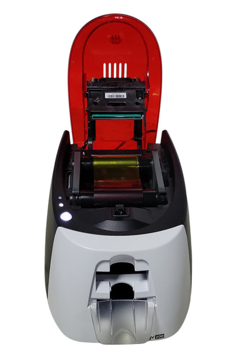 Evolis Badgy200 B22U0000RS Single-Sided Plastic ID Card Printer, READ _