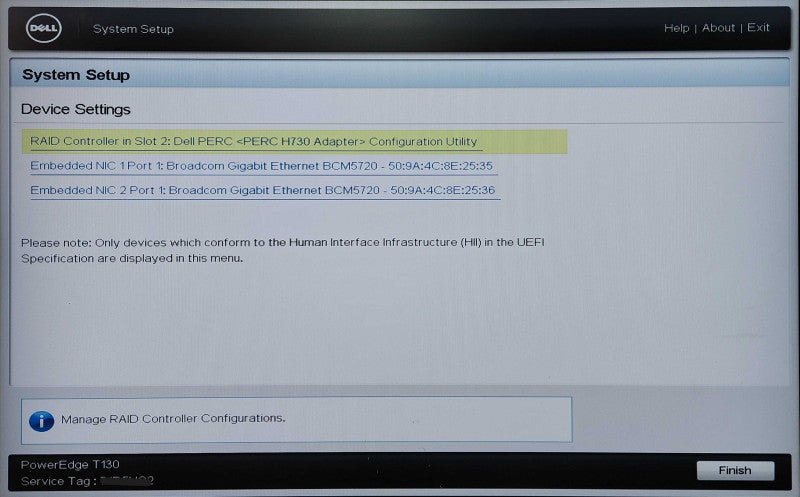 Dell PowerEdge T130, Xeon E3-1240 v5, 32GB DDR4, H730, No HDD