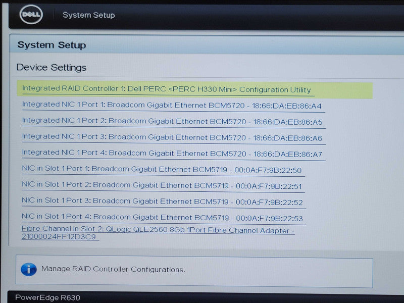 Dell PE R630 2x Xeon E5-2630Lv3 1.80GHz 96GB DDR4 H330 Mini 2x 1.2TB SAS _
