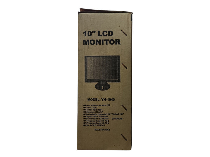 *NEW OPEN BOX* TFT 10" LCD Monitor YH-1040