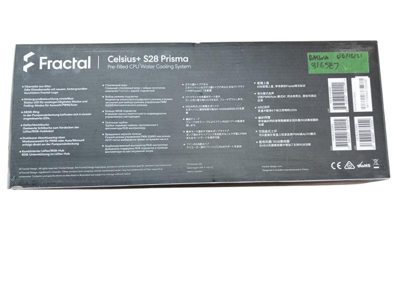 Fractal Celsius+ S28 Prisma AIO CPU Liquid Cooler