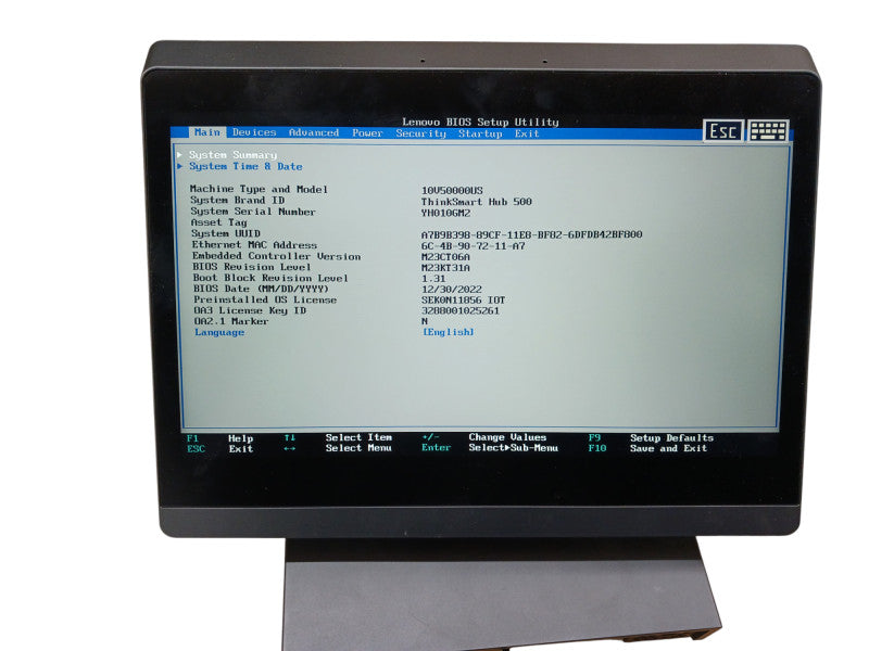 Lenovo ThinkSmart Hub 500 Intel i5-7500T @ 2.70Ghz 8GB RAM 128GB SSD
