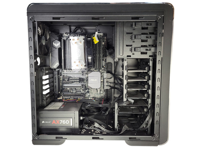 Custom Gaming PC ASUS TUF X299 MARK 2 i7-7820X 16GB RAM 760W PSU NO HDD/GPU Q
