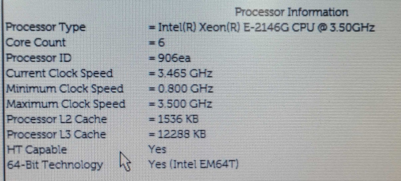 Dell Precision 3630 | Xeon E-2146G | 16GB DDR4 | NO GPU | NO HDD
