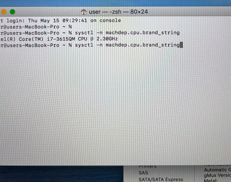 Apple MacBook Pro 15" Retina Mid 2012 i7-3615QM GT 650M 8GB RAM 512SSD