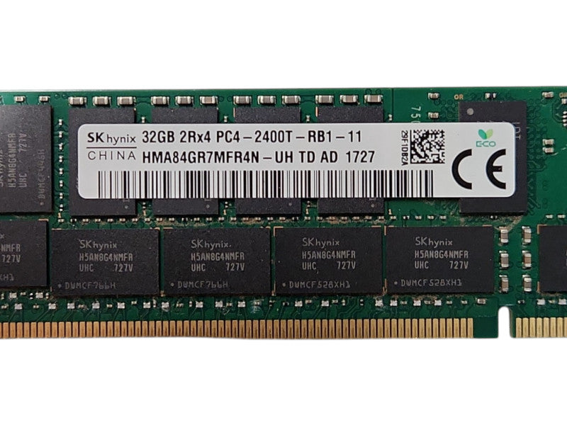 SK Hynix 32GB 2Rx4 PC4-2400T-RB1-11, DDR4 Server Memory  Q