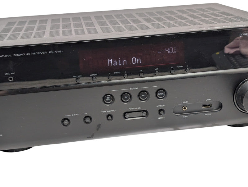 Yamaha Natural Sound RX-V481HDMI 4K 5.1 Channel AV Receiver with Wi-Fi READ -