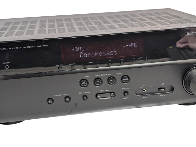 Yamaha Natural Sound RX-V481HDMI 4K 5.1 Channel AV Receiver with Wi-Fi READ -
